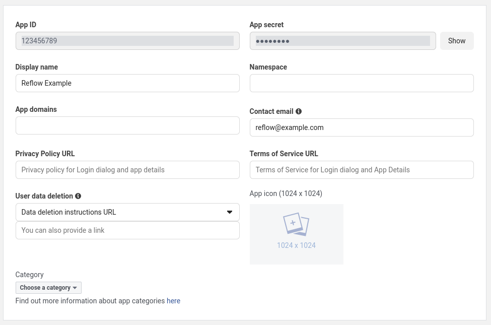 Facebook Settings Sidebar