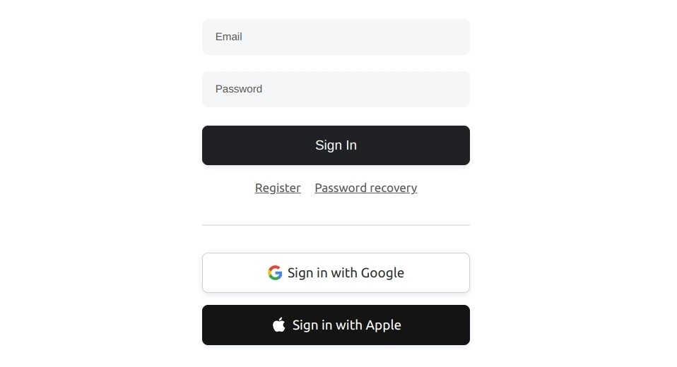 Sign-in Providers