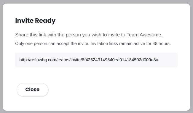 Team Invitation Link