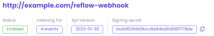 Webhook Signing Key